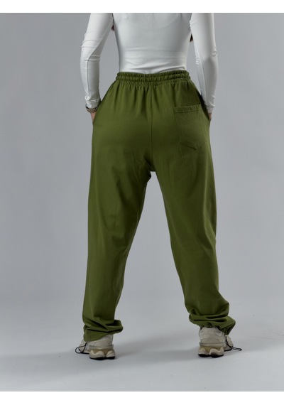 Cocopelli Paça Ayarlamalı Regular Haki Kadın Jogger Pantolon Coc3486