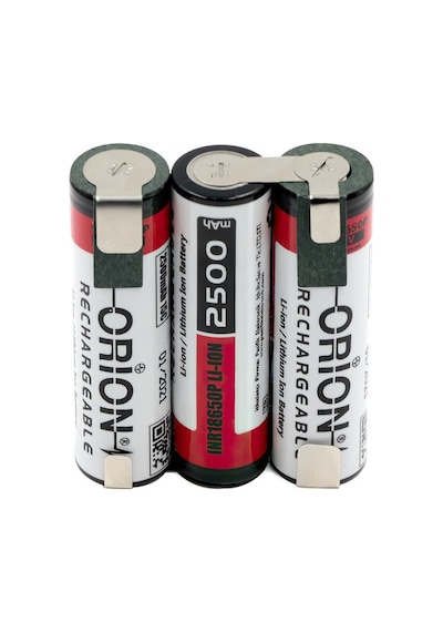 Orion 18650 12 V Li-On 2500 mah 30A Lithium Pil Orion 18650 12 V Li-On 2500 mah 30A Lithium Pil