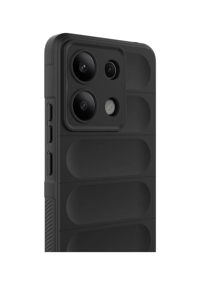 Zore Redmi Note 13 4g Kılıf Esnek Tpu Oyuklu Arka Yüzey Tasarımlı Ogaa Etnik Silikon Kapak - Siyah
