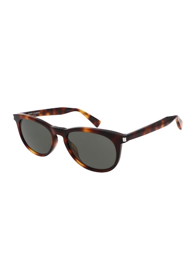 Saint Laurent Sl 797 003 53 Unisex Oval Kırçıllı Kahverngi Kemik Güneş Gözlüğü Kahverengi
