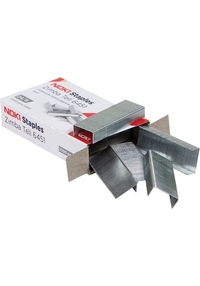 Noki 6451 Zımba Teli No:24/6 1000 Adet Beyaz 10 Adet