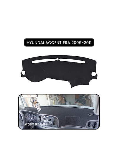 Hyundai Accent Era 2006-2011torpido Koruma Halısı Siyah Kenar