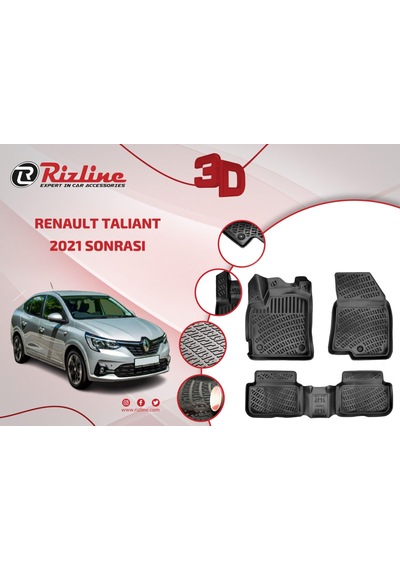 Renault Talıant 2021Sonrası 3D Paspas