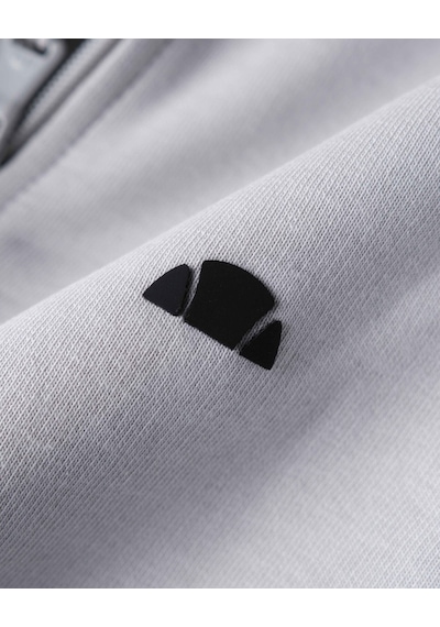 Ellesse Em560 Erkek Gri Fermuarlı Kapüşonlu Siyah Sweat Gri