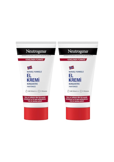Norveç Formülü El Kremi Parfümsüz, 75 Ml 2li Paket