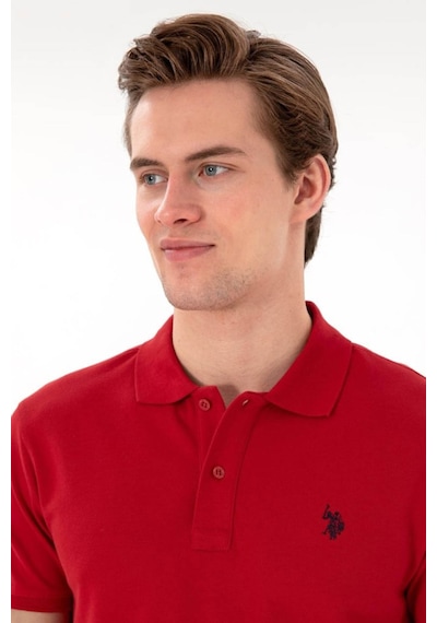 U.S. Polo Assn. Gtp04ıy026 Kırmızı Erkek Polo Yaka T-shirt Pu-8731 L