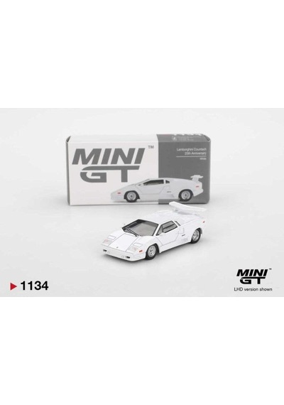 Mini-gt Lamborghini Countach 25th Anniversary Beyaz 1/64 Model Araba