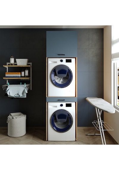 Çamaşır Ve Kurutma Makinesi Dolabı+Üst Dolabı 67X240 Cm A.Çam-Ant Atlantik Çam - Antrasit Çamaşır Ve Kurutma Makinesi Dolabı+Üst Dolabı 67X240 Cm A.Çam-Ant Atlantik Çam - Antrasit