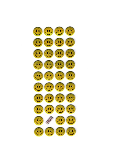Sticker Kabartmalı Stiker Defter, Planlayıcı Etiket - Cb341 16x7 Cm- Emoji , Gülenyüz