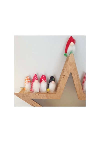 N0:8 1 Adet Yılbaşı Yeniyıl Kumaş Gnome Cüce Şeklinde Broş 3-3.5 Cm No 1 No:8
