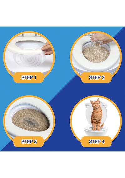 Microcase Kedi Tuvalet Eğitim Seti Kedi Klozet Aparatı - AL3229