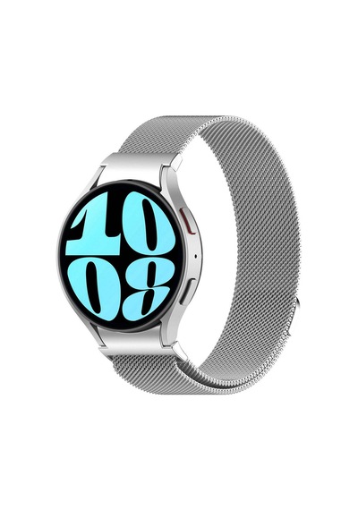 Galaxy Watch 6 40mm Uyumlu Krd-01 Metal Rhn Kordon Gri