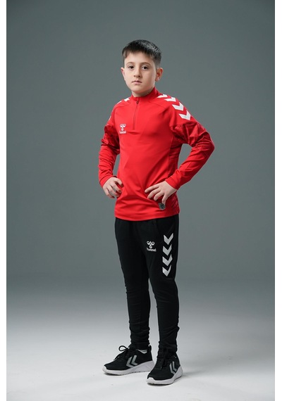 Hummel Line Antrenman Eşofman Üstü Kırmızı Çocuk