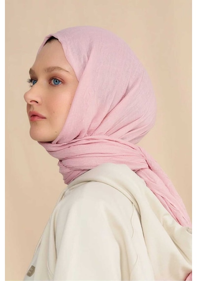 Bambu Şal Tesettür, Pamuklu, Hafif, Rahat, Şık, Yüksek Kalite, Hijab, Shawl, Original, Lux Pembe