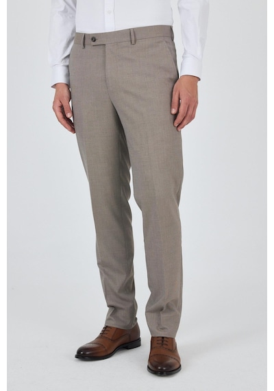 İmza Camel Esnek Yandan Cepli Comfort Fit Classic Pantolon 1003250151 Camel