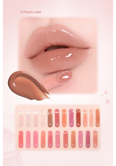 Dudaklara Dolgun Ve Işıltılı Görünüm Sunan Gloss Perıpera Ink Glasting Lip Gloss 19 Peach Latte