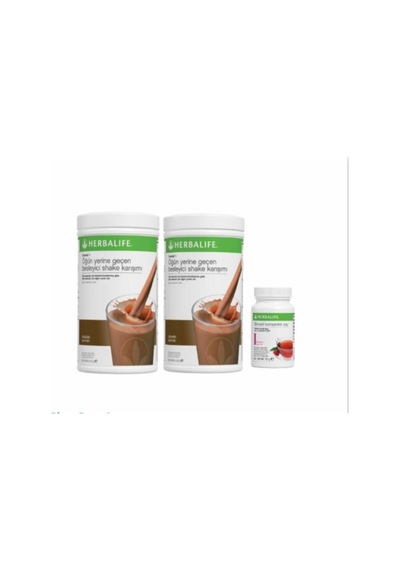 Herbalife 2 Adet Çikolata Aromalı Shake+50gr Ahududu Aromalı Çay
