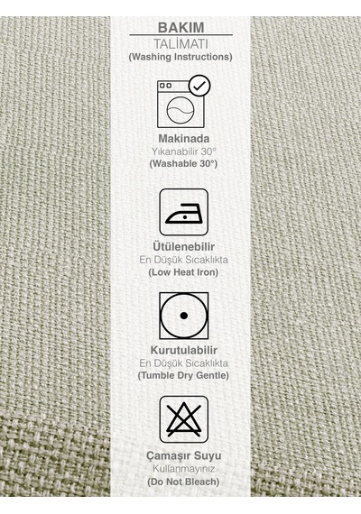 Br Perle Perle Home Keten Dokulu Runner Ekru Renk Dekoratif Şık Runner Örtü