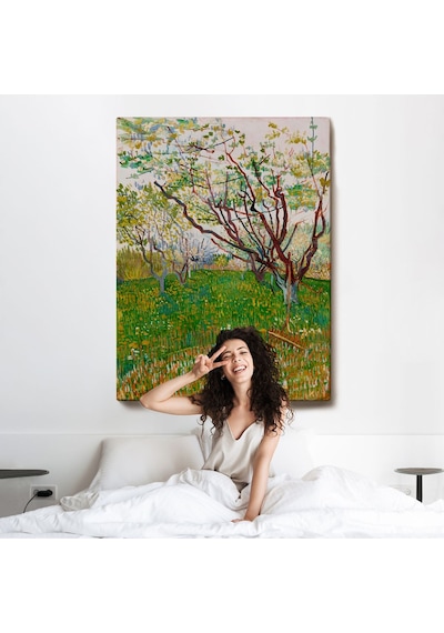 Miyrem^ Canvas Serie Vincent Van Gogh - Meyve Çiçekleri Tablosu-7450