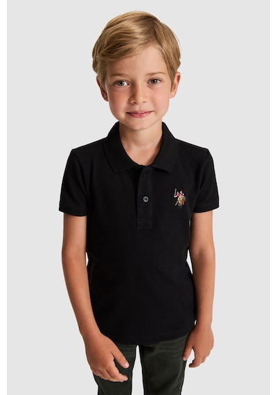 U.S. Polo Assn. Erkek Çocuk Siyah Tişört Basic 50325608-vr046