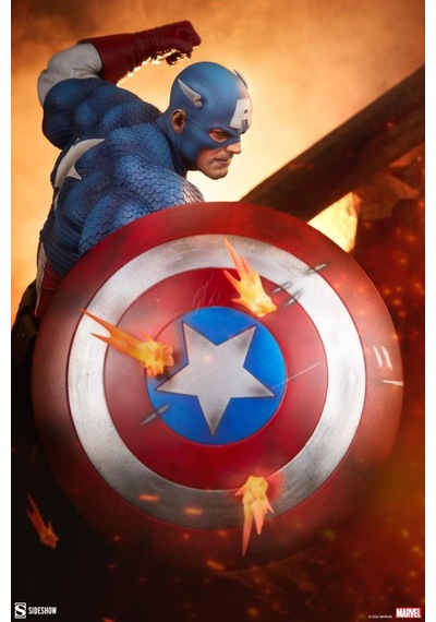 Sideshow Collectibles Captain America Premium Format Figure 300765 / Marvel Comics / Steve Rogers