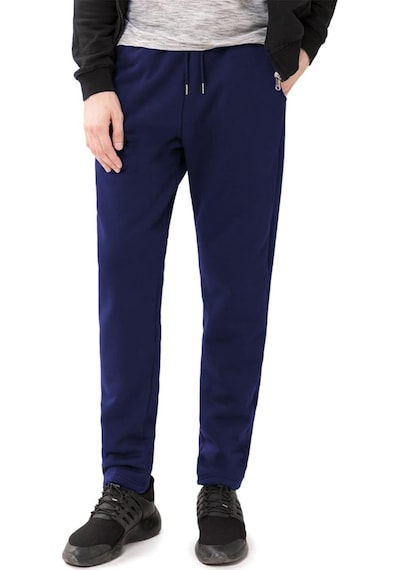 Ghassy Co. Erkek Ultra Termal Kışlık Sherpa Astarlı Aktif Koşu Normal Paça Jogger Eşofman Altı Lacivert