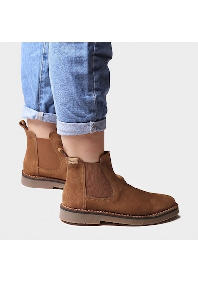 Bot Kadın Isa-sy Toni Pons Ankle Boot İn Suede İn Tobacco Torrat kahverengi