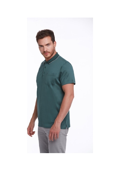 Hatemoğlu Yeşil Regular Fit %100 Pamuk Basic Polo Yaka Tişört-Yeşil Hatemoğlu Yeşil Regular Fit %100 Pamuk Basic Polo Yaka Tişört-Yeşil