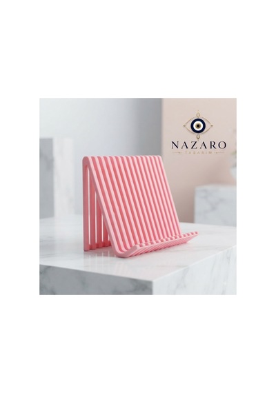 Yüksek Kalite Modern Çizgili Çok Amaçlı Pembe Tablet Standı ,kitap Ve Dosya Standı/ Organizer - 917253918