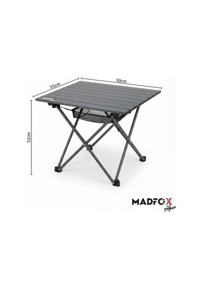 Madfox Apex Katlanabilir Alüminyum Kamp Masası 2 Kişilik Siyah