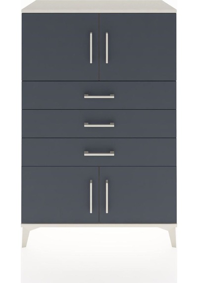 Hyperion Dolap Tek Raflı 3 Çekmeceli 4 Kapaklı 88x44x134 Aytaşı-antrasit Aytası Hyperion Dolap Tek Raflı 3 Çekmeceli 4 Kapaklı 88x44x134 Aytaşı-antrasit Aytası