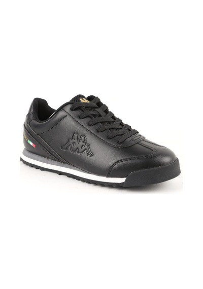 Kadın Spor Ayakkabı Siyah Klasik Retro Bağcıklı Günlük Sneaker Kappa-2072