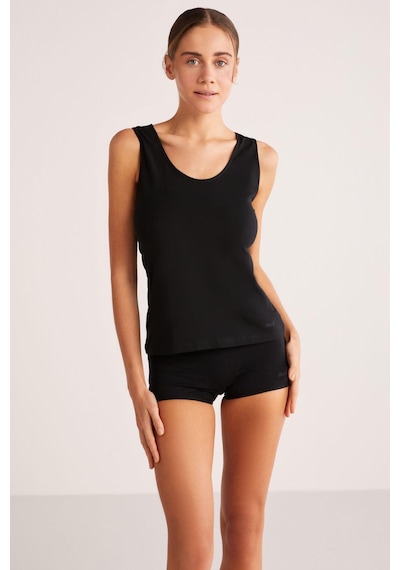 Kom Basic Singlet Kadın Atlet Beyaz