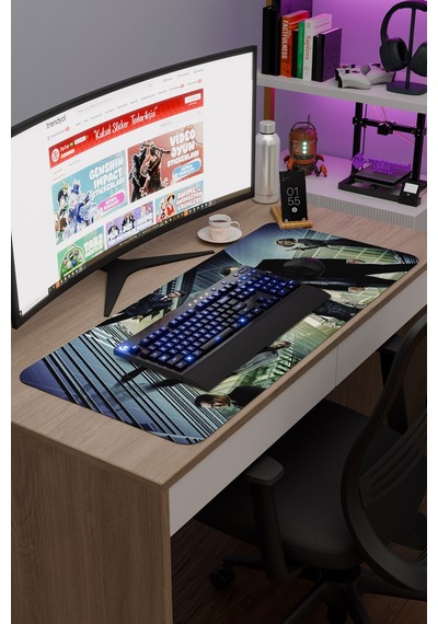Inception Christopher Nolan V1 90x40 Xxl Gaming Kauçuk Kaymaz Taban Mouse Pad Fare Altlığı