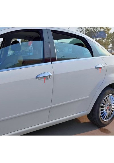 Ebal Otomotiv Fiat Grande Punto-EVA Krom Kapı Kolu 4 Kapı 8 Parça 2006 Üzeri