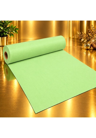 Vıp 15 Metre Açık Yeşil Tela Kumaş Açık Yeşil Elyaf Kumaş Yılbaşı Süsleme Kumaşı 70 Cm Genişliğinde