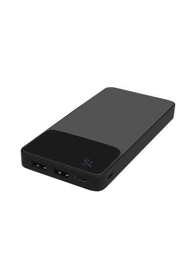 S-link P107 10000mah Prm Type-c Input/output 10w Siyah Lcd+gizli Led Taşınabilir Pil Şarj Cihazı Pow Gri-siyah