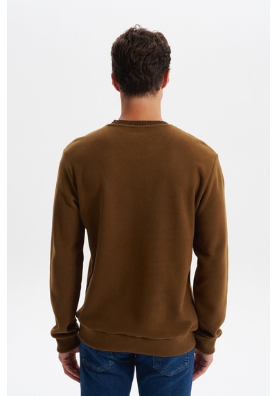 AR-MA Arma Erkek Regular Fit Örme Selanik Sweatshirt %65 Pamuk %35 Polyester, Karbon Fırçalı, Basic Bisiklet Yaka K30124698902 Kahverengi-k7 AR-MA Arma Erkek Regular Fit Örme Selanik Sweatshirt %65 Pamuk %35 Polyester, Karbon Fırçalı, Basic Bisiklet Yaka K30124698902 Kahverengi-k7