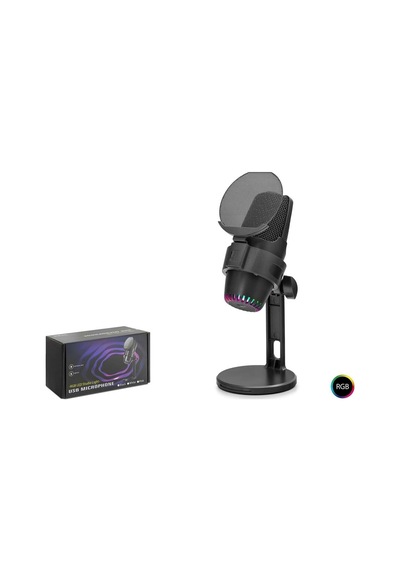 Hadron M9 Gaming Rgb Masaüstü Mikrofon Pop Filtreli Type-c 48khz 16bit Siyah Kdo