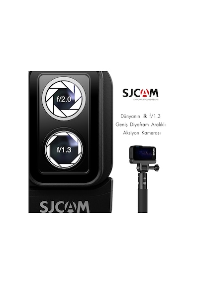 Sjcam Sj20 Dual Lens F1.3 Çift Kameralı Aksiyon Kamerası Siyah