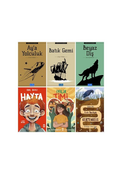 Ortaokul 4.5.ve 6.sınıf Hayta,iyilik Timi,eski Dostum Kertenkele,6 Kitap Set