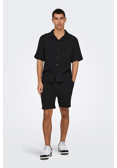 Only & Sons Only&sons Onstel-pas 0158 Shorts Siyah Erkek Şort Siyah