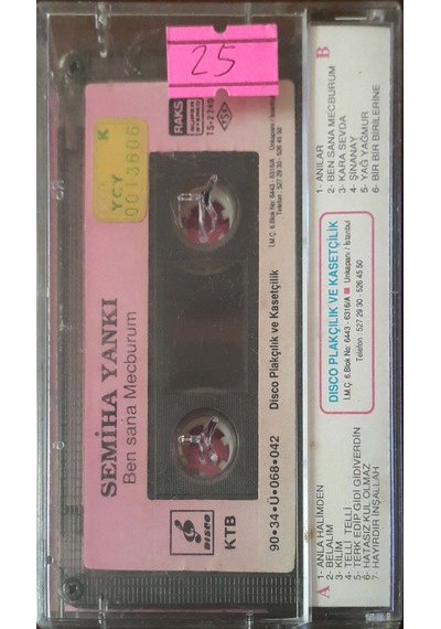 Plak Değildir Kaset Tir Semiha Yankı Ben Sana Mecburum Kaset