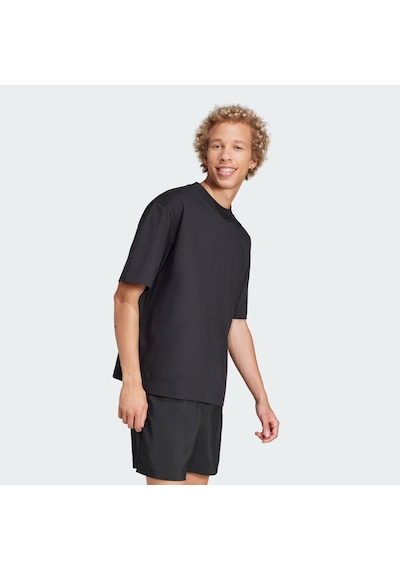Black/whıte Adidas Erkek Günlük T-shirt M Sj T Jf3615 Siyah
