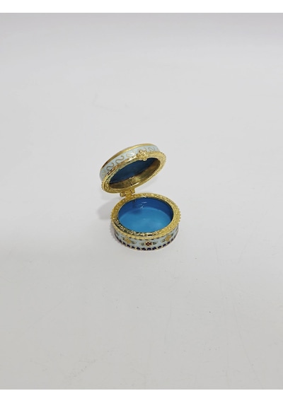 Antika Cloisonne Minyatür Kutu 4,5x2,5cm 081