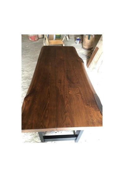 Bintaşmobilya Ceviz Rengi Gürgen Ağacı Bar Masası 180X70.Cm
