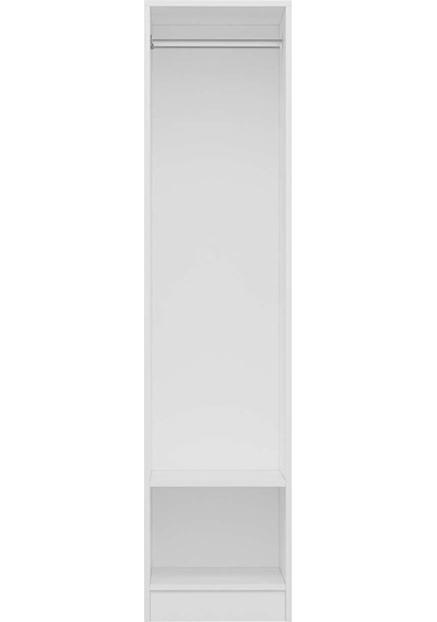 Minar Kale 1 Kapaklı Dolap Beyaz - İlk Bahar Mebran 190cm Beyaz