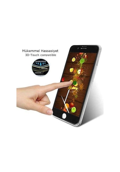 Huawei P40 Lite E 5D Tam Kaplayan Ekran Koruyucu Kırılmaz Cam (544790001)