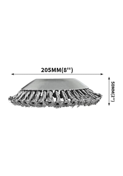 Ital Tırpan Başlığı Kıyı Temizleme Çelik Telli Universal 20 Cm