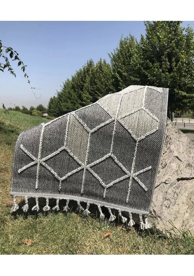 Eko Halı Soho Sh 03 Grey Hav Toz Vermez Hasır Dokuma Modern Makine Halısı Gri